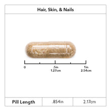 Image of roller hair, skin, and nails capsule showing .854 inches
