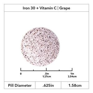 Image of Roller Iron 30 grape chewable tablet