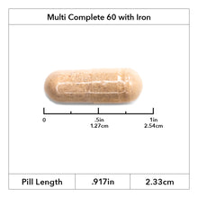 Image of Roller Multi-Complete 60 capsule size showing .917 inches