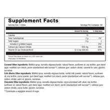 Image of Roller Calcium soft chews Sweet Treats Supplement Facts