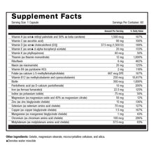 Image of Roller Multi-Complete 45 capsule Supplement Facts