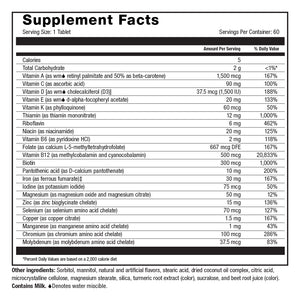 Image of Roller Multi-complete 60 Tropical Supplement facts