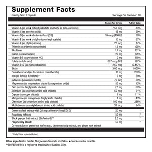 Picture of Roller Multi-Well Capsule 60 count Supplement facts