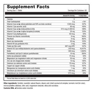 Image of Roller Multivitamin Mandarin Orange Supplement facts