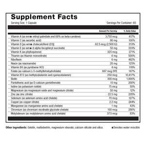 Image of Roller Multi-ADEK Supplement Facts