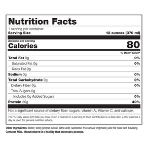 Image of Roller Protein Water Cherry Lime Nutrition Facts