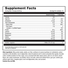 Image of Roller PS-20 Protein Powder Supplement Facts Cookies and Cream