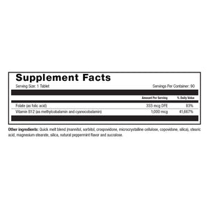 Image of Roller Vitamin B-12 Mint Nutrition Facts