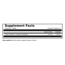 Image of Roller Thiamin 100mg Supplement Facts