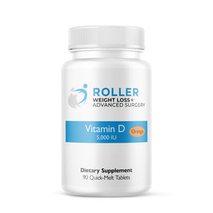 Picture of Roller Vitamin D 5000 IU quick melt tablet orange 90 count bottle