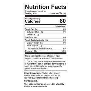 Image of Roller Protein Water Mixed Berry Nutrition facts